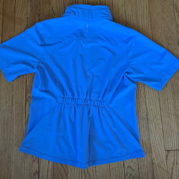 Zero Restriction 1/4 Sleeve Golf Jacket Kelly Blue Womens Size Medium - Picture 2 of 4